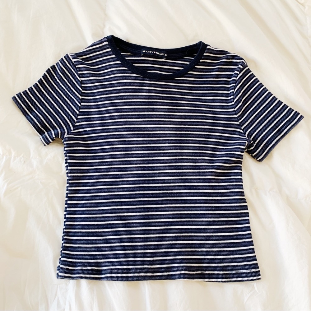 Blue striped tee!